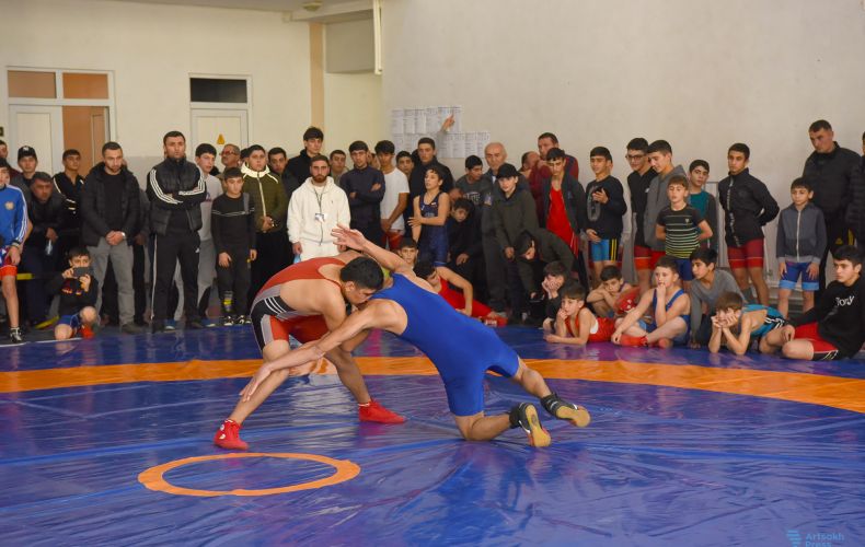 The winners of the freestyle wrestling held in Stepanakert known