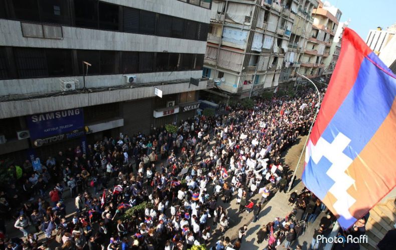 Армянская община Ливана провела акцию в поддержку Арцаха