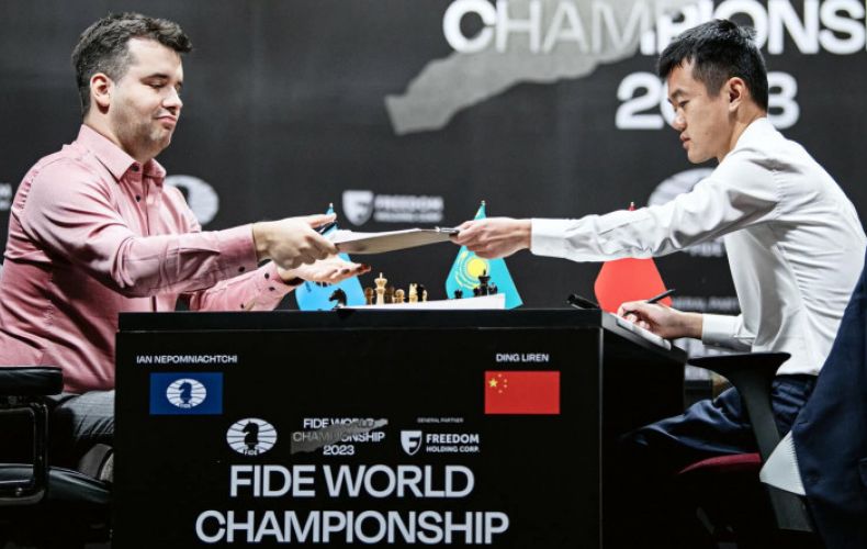 First game of FIDE World Championship match ends in a draw