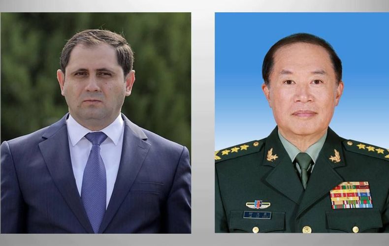 Сурен Папикян и Хе Вейдун обсудили вопросы, связанные с двусторонним сотрудничеством в сфере обороны