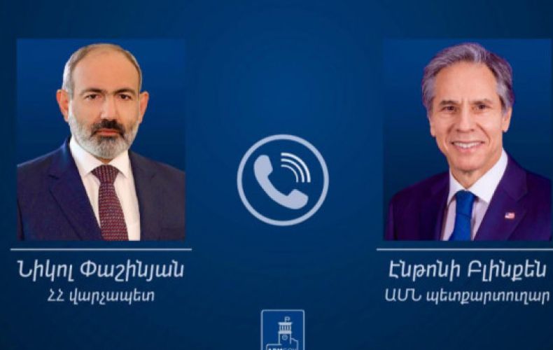 Pashinyan, U.S. Secretary of State discuss humanitarian issues of NK forcibly displaced persons
